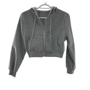 SHEIN cropped full zip hoodie Small